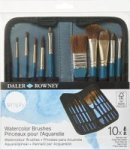 Dr. Simply Natural & Synthetic Watercolour Brushes In Zip Case