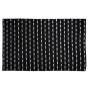 Rug Ecoweave Hem Cotton Blk 120X180CM