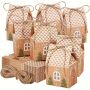 24 Christmas Cow Paper Gift Boxes MINI Party Favor Bags