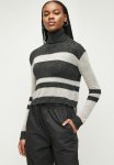 Superbalist Burnout Stripe Roll Neck - Black & Grey