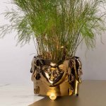 Botanist Pot Plant Holder - Bronze