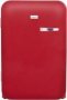 Snomaster - 115L Retro Red Under-counter Beverage Cooler Solid Door