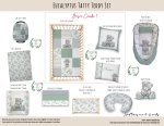 Cot Duvet Bedding Eucalyptus Tatty Teddy Set Neutral