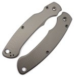 Spyderco Military 2 SCALES Aggressive Agent Series - Clip Side Liner Delete - Sniper Grey Anodized