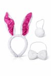Easter Bunny Ears Tail & Bowtie 3-PIECE Costume Set