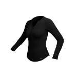 Ladies L S Wayfare Top - Black - 3XL