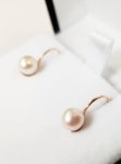 Scoop Pearl Earrings - 10K White Gold