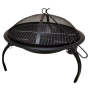 Lifespace Folding Portable Fire Pit Bowl With Braai Grid & Dome