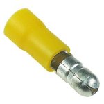Lug Con Bul Male Yel 5MM 12-10 20PC