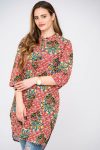 Lularoe Printed Modest Long Blouse Shirt Dress