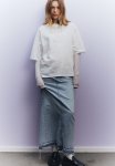 Denim Maxi Skirt - Pale Denim Blue