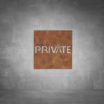 Private Sign - Black - Powder Coated Aluminum