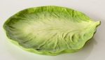 Green Cabbage Leaf Plate – 25CM