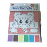 4AKID Water Colour-in Headband Craft Kit - Animal