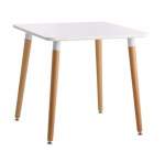 Smte Florence Dining And Workplace Table 80?80 Cm White With Keychain
