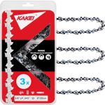Kakei 8 Inch Chainsaw Chain 3 8" Lp Pitch .043" Gauge 33 Drive Links Fits Ryobi P4361 P5452 Greenworks 20142 3004 Poulan 810 Ept