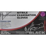 Gloves Nitrile P f Black Med 100 H eas