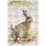 Deco Print Meadow Hare With Berries 1