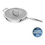 Zwilling Peak Stainless Steel Ceramic Non-stick Coating Wok With Lid – 30CM
