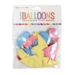 Assorted Pastel Latex Balloons Pack Of 10