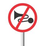 No Excessive Noise Road Sign R206