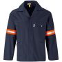 Artisan Premium 100% Cotton Jacket - Reflective Arms - Back - Orange Tape