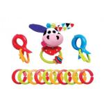 Clips Rattle & Links Cow