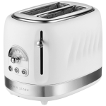 Boden Stark 2 Slice Stainless Steel Toaster White