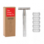 Stainless Steel Safety Razor Plus 5 Blades