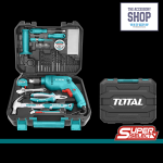 Tools Set 115 Piece With Corded Drill Total Tools