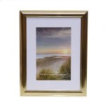 Photo Frame 12 X 16" With Mat Board Insert For 8 X 12" Copper