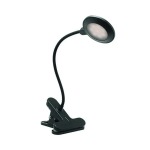Paddle Pop Metal Clip On LED DESK LAMP Black White - White