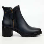 Noxer 2 Double Zip Ankle Boot - Navy - 8