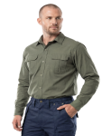 Mens Country Ripstop Ls Shirt Olive 4XL