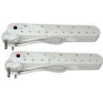 Zenith - 5 Way Multiplug 5 X 16A + Cord - Pack Of 2