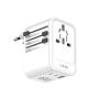 LDNIO Universal Travel Adapter 65WATT Gan With 2 Typec+usb PORT--Z6