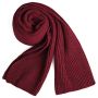 Women Winter Scarf Burgundy Red Scarf Knitting Neck Warm Soft Thick Scarves