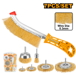 Ingco 7PC Wire Brush Set