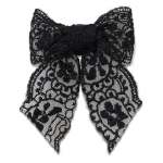 Black Lace Bow Jibbitz - Multi Osfa