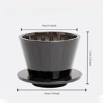 Coffee Accessories Wave Coffee Dripper Crystal Eye Black