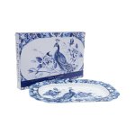 Jenaa Clifford Peacock Sapphire Garden Rectangular Platter