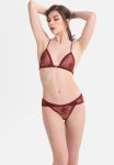 Statement Starlight Spacer Triangle Bralette - Ruby