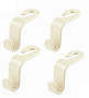 4-PIECE Car Headrest Hooks Back Seat Hanger For Bags Car Organiser