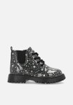 PoP Candy Printed Boots-black & Silver