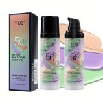 Three-color Mixed Isolation Cream Color Correcting Primer Brighten Skin Foundation Long-lasting Primer Base Cream Makeup Conceal