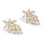 Goldair Gold Flower Star Stud Earrings