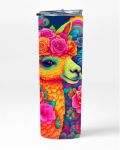 Neon Alpaca 20OZ Insulated Skinny Tumbler Sublimation With Straw - 002