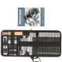 54PCS Sketch Drawing Pencils Kit With Sketchbook With Graphite Charcoal