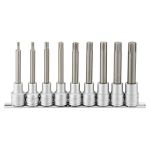 - 9 Piece 1 2INCH Drive 100MM Long Torx Bit Socket Set - M1209TX