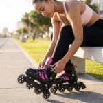 Adjustable 4 Wheel Inline Roller Skates